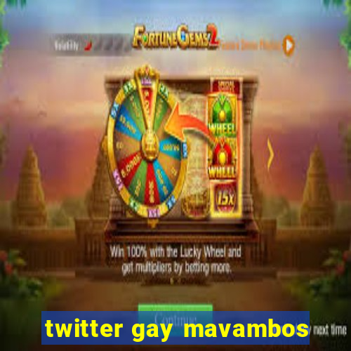 twitter gay mavambos